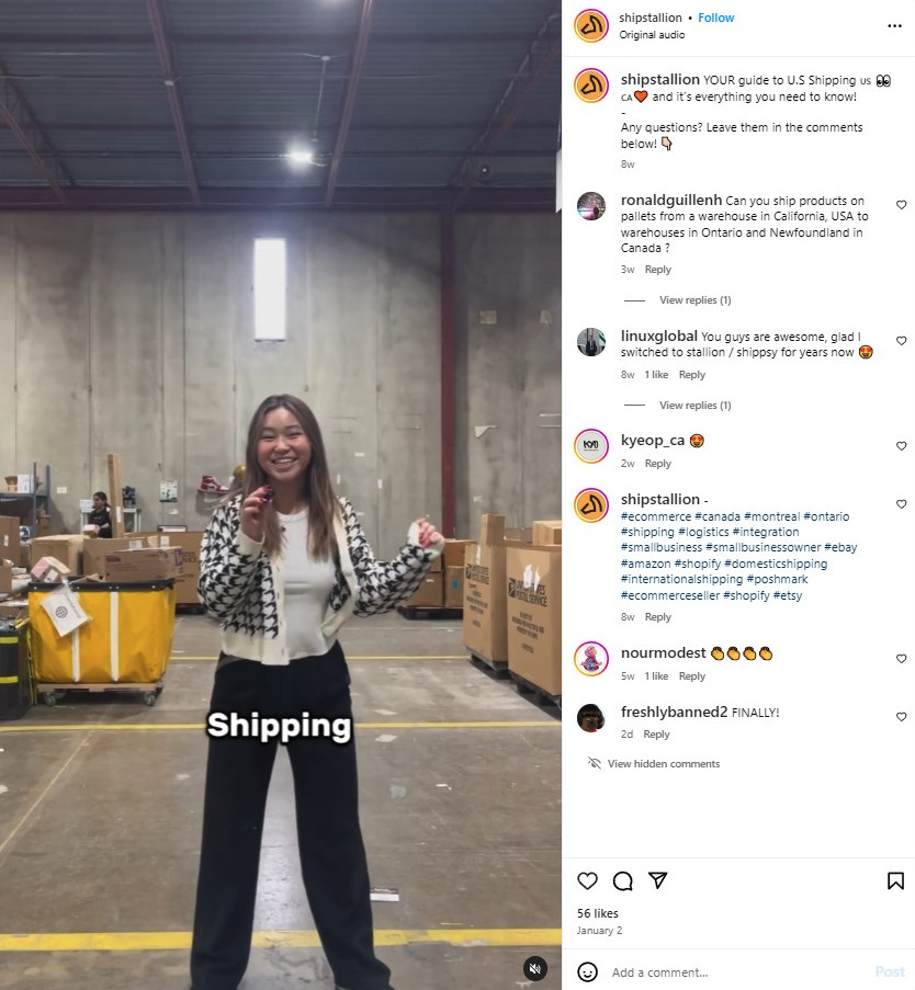 Instagram Stallion Express Shipping Guide